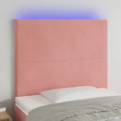 Maison Exclusive - LED Hovedgærde i Rosa 90x5x118/128 cm Velour Ros