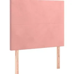 Maison Exclusive - LED Hovedgærde i Rosa 90x5x118/128 cm Velour Ros