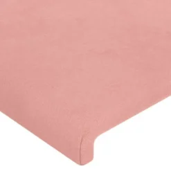 Maison Exclusive - LED Hovedgærde i Rosa 90x5x118/128 cm Velour Ros