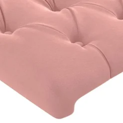Maison Exclusive - LED Hovedgærde i Rosa 147x16x78/88 cm Velour Ros