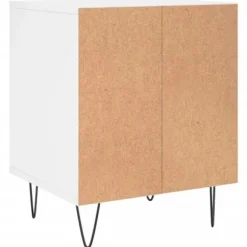 Maison Exclusive - Natbord Hvid 40x35x50 cm Ingeniørtræ Hvid