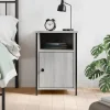 Maison Exclusive - Nattens bord sonoma grå 40x42x60 cm ingeniørtræ