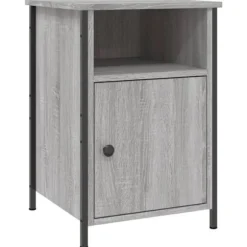 Maison Exclusive - Nattens bord sonoma grå 40x42x60 cm ingeniørtræ