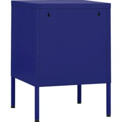Maison Exclusive - Nattens bord Mørkeblå 35x35x51 cm Stål Mørkeblå