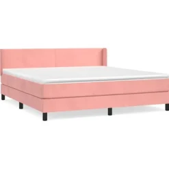 Maison Exclusive - Seng med lameller og Rose madras 180x200 cm Velour