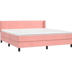 Maison Exclusive - Seng med lameller og Rose madras 180x200 cm Velour