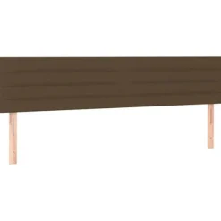 Maison Exclusive - Seng med lameller og mørkebrun madras 160x200 cm