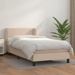 Maison Exclusive - Seng med lameller og Cappuccino madras 90x190 cm