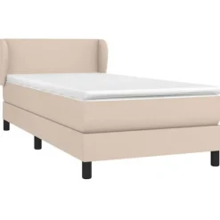 Maison Exclusive - Seng med lameller og Cappuccino madras 90x190 cm