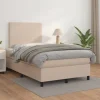 Maison Exclusive - Seng med lameller og Cappuccino madras 120x200 cm