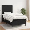 Maison Exclusive - Sengesofa med lamelbund og madras Sort 80x200 cm Stof