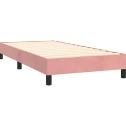 Maison Exclusive - Sengestel med lameller og Rose madras 90x200 cm Velour