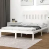 Maison Exclusive - Sengestel uden madras hvid 160x200 cm massivt træ
