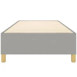 Maison Exclusive - Sengestel med lysegrå fjedre 100x200 cm stof ljusgrått