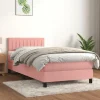 Maison Exclusive - Sengestel med lameller og Rose madras 90x200 cm Velour