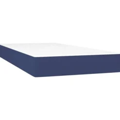 Maison Exclusive - Sengestel med springmadras Blå 90x200 cm Stof