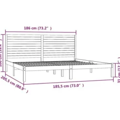 Maison Exclusive - Sengestel uden madras 180x200 cm massivt træ