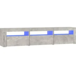Maison Exclusive - TV-møbel med LED-lys Beton grå 180x35x40 cm