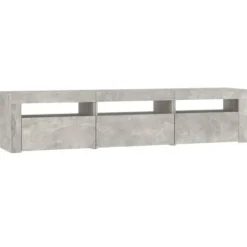 Maison Exclusive - TV-møbel med LED-lys Beton grå 180x35x40 cm
