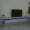 Maison Exclusive - TV-møbel med LED-lys Beton grå 290x36,5x40 cm