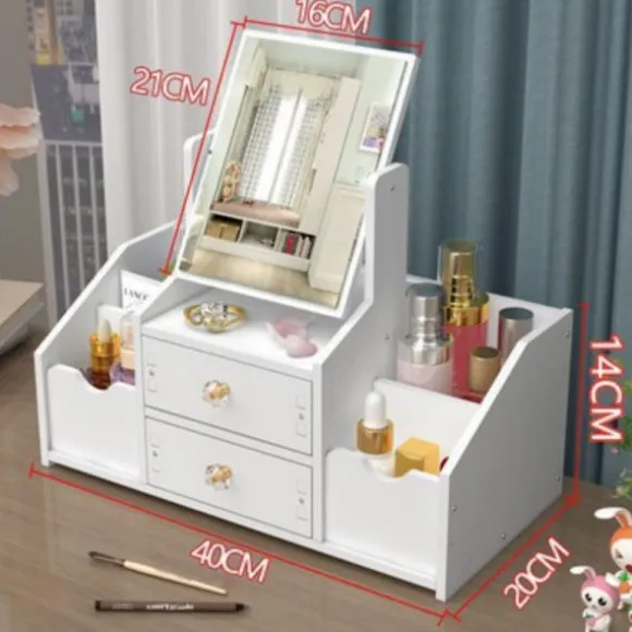 Makeupspejl med opbevaring Model 1