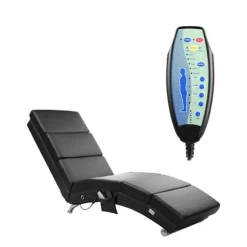 Massagestol med varme – sort, 8 punkter, 5 tilstande