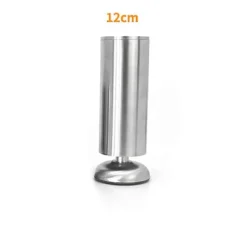 Møbelben i rustfrit stål, justerbare sofaben, skabsbordsben, kraftig udskiftningsbar bordplade støtte 12 cm 12cm