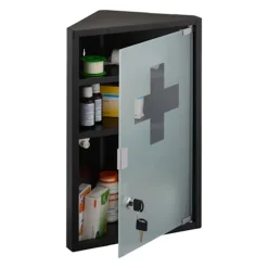 Medicinskab med glaslåge