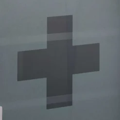 Medicinskab med glaslåge