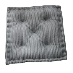 Memory Foam Honeycomb Skridsikker Ryglæn 17,72"x17,72" Stol/pude, Grå