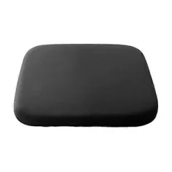 Memory Foam Siddepude med Bindebånd Langsom Rebound Fire Sæsoner Skridsikker Vaskbar-Perfekt black Large