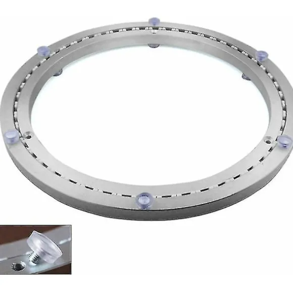 Metal Drejeskive Leje, Rund Svingbase, 360° Drejelig, Enkelt Række Kuglelejer, Til Tung Pligt, 40cm
