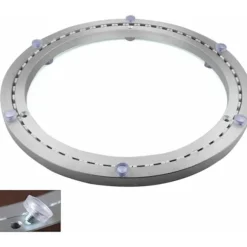 Metal Drejeskiveleje, Rund Drejebase, 360° Roterende, Enkelt Række Kuglelejer, til Kraftig Brug, ø35cm, af DEBUNS