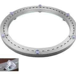 Metal drejeskiveleje, rund drejebase, 360° drejelig, enkelt række kuglelejer, heavy duty kompatibel, 40 cm