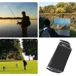 Mini Foldestol Udendørs, Mini Camping Skammel, Foldeskammel, Lille Sammenklappelig Campingstol til Fiskeri, Camping, Rejser, Vandreture, Have