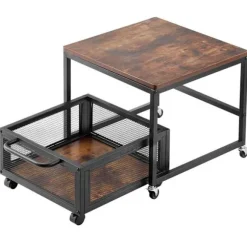 Mini-køleskabsstøtte - DUOKU - YNS-06 - Kapacitet 40 kg - Dimensioner 500x500 mm - Mørkebrun