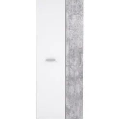 MISCA skoskab - Moderne betoneffekt og mat hvid stil - L 69 cm Betong och vit effekt