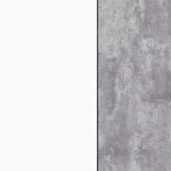 MISCA skoskab - Moderne betoneffekt og mat hvid stil - L 69 cm Betong och vit effekt