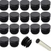 16mm Stolefod 32 stk. Stolefod Rund Plastik Hætte Endestykker til Stol Rør Stolebensbeskytter