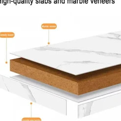Moderne C-formet Sidebord – 2-lags Rundt Sofabord med Træhylde & Stålramme, Stabil & Let at Rengøre black