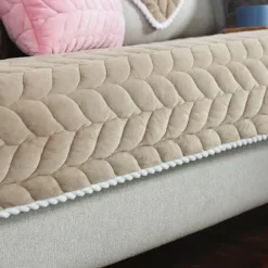 Moderne minimalistisk sofa pude, behagelig blød sofa pudebetræk (kaffe farve, pudebetræk med indre kerne 45*45)