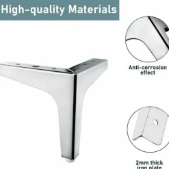 Moderne Trekantede Møbelben Metal Udskiftelige Møbelben Trekantede Møbelben Tv Seng Sofa Fødder Møbelbaser Sofa Bordben Diy St