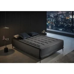Moonia | Viscosoft Madras | Magnum Sort | 160X190 cm | Medium Fasthed Sort
