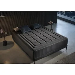 Moonia | Viscosoft Madras | Magnum Sort | 160X190 cm | Medium Fasthed Sort