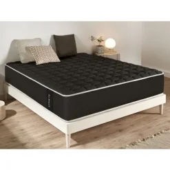 Moonia | Viscosoft Madras | Air Black | 140X200 cm | Medium Fasthed