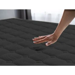 Moonia | Viscosoft Madras | Air Black | 140X200 cm | Medium Fasthed