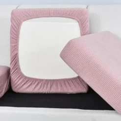 Mørkegrå; Ekstra stort enkelt sofabetræk, bredde 65-95 cm, længde 65-95 cm; Nordisk minimalistisk stil majsfleece sofabetræk, fuldt dækkende elastisk hynde Single-seater | Fyndiq