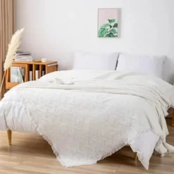 Multifunktionelt sofaovertræk 180x230cm hvid stor størrelse 3-personers
