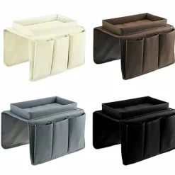 Multi-Pocket Sofa Armrest Hængende Opbevaringspose Telefon Fjernbetjening Organizer
