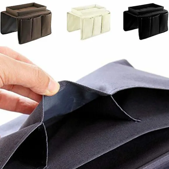 Multi-Pocket Sofa Armrest Hængende Opbevaringspose Telefon Fjernbetjening Organizer